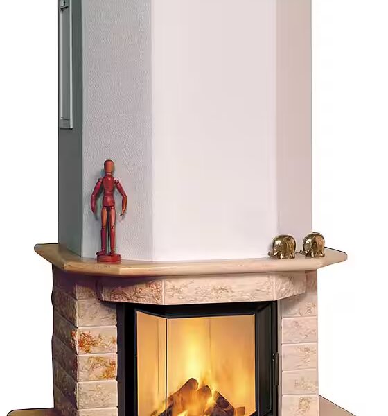 Fireplace kits »Aspen genuine marble classico-beige«