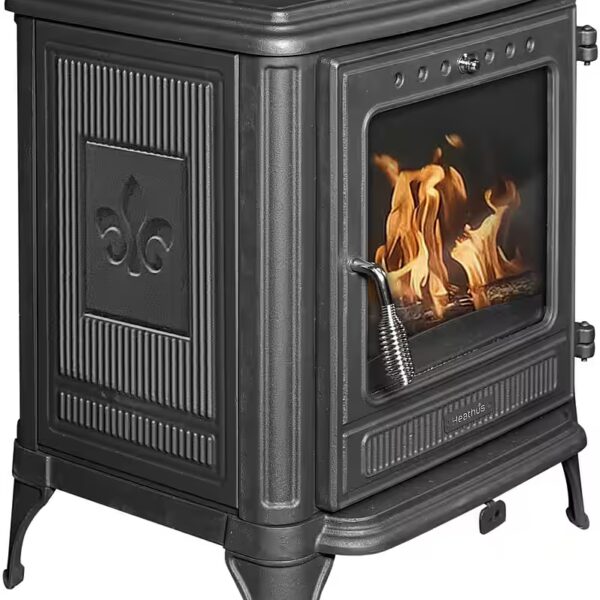 Cast iron oven Heathus »Castor 85« 7 kW, intermittent burning, elegant cast iron stove with a long service life
