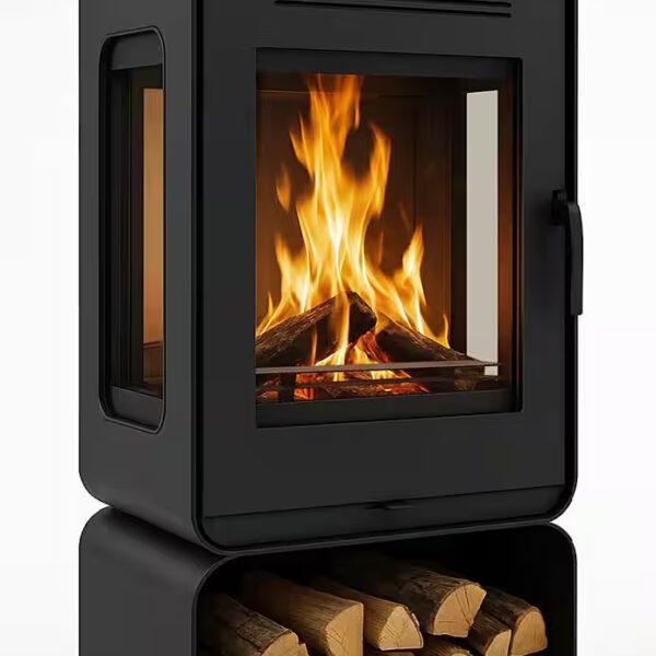 Premium wood-burning stove model 3W60 - triple-glazed 6.0 kW