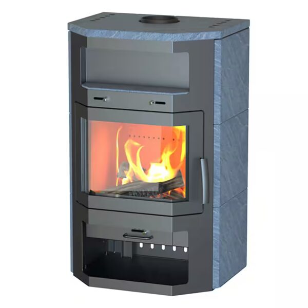 Bali Max V3 natural stone wood-burning stove 8 kW, intermittent firing