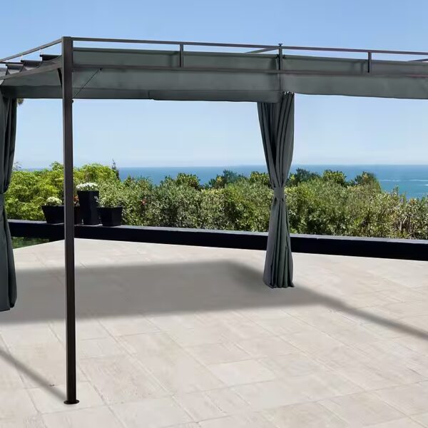 Milos Pavilion with 2 side panels, (set), WxL: 300x300 cm