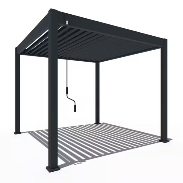 Pergola Classic Pavilion Terrace Roof Aluminum 3 x 3 M anthracite