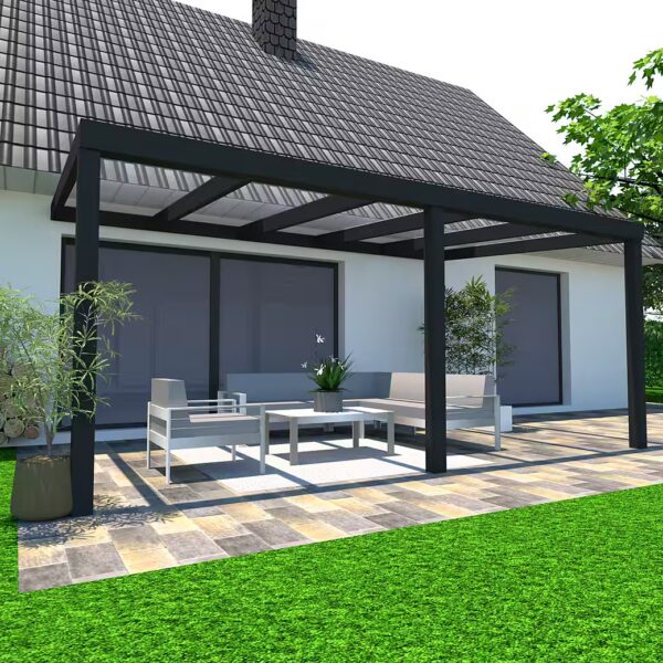 Terrace roof S350 WxL: 406x305 cm, roofing polycarbonate