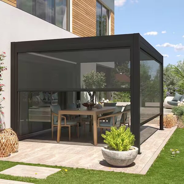 Pergola Curtain / sunshade for pergola "ZEUS" manual