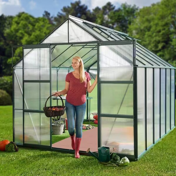 Titania 9900 Greenhouse WxDxH: 254 x 379 x 246 cm, 4 mm wall thickness