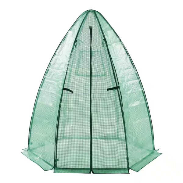 Polytunnel "Hunze" Greenhouse with pitched roof 183x160cm Green