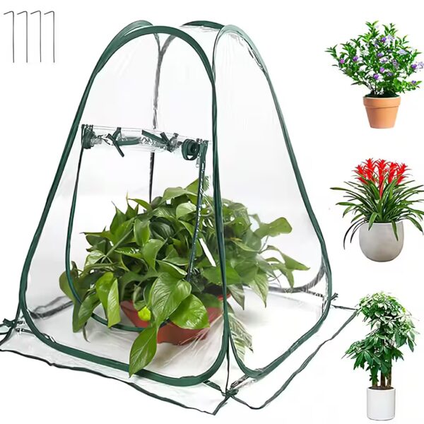 Greenhouse 70x70x80cm Pop-up Mini Growing Greenhouse Tent Plant Protection Cover