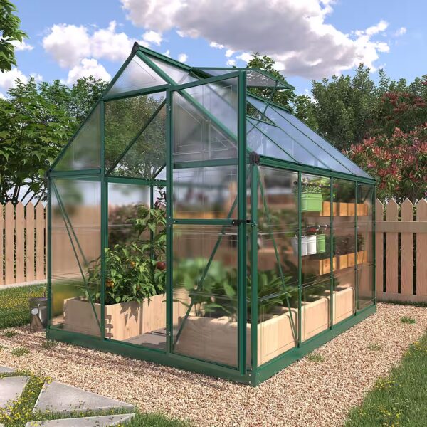 Sunny Greenhouse WxDxH: 182 x 241 x 208 cm, 7 mm wall thickness, complete set