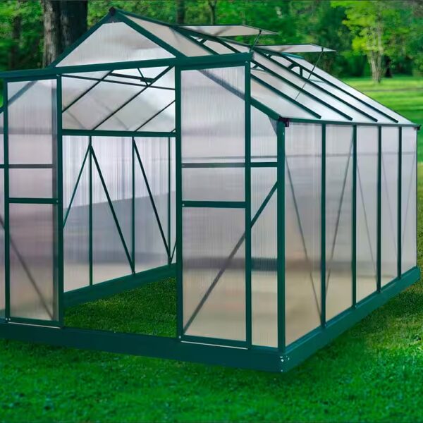 Asti 3600 Greenhouse WxDxH: 244 x 366 x 215 cm, 6 mm wall thickness, complete set