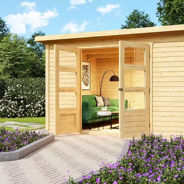 Garden shed "Sandstedt 5" natural finish