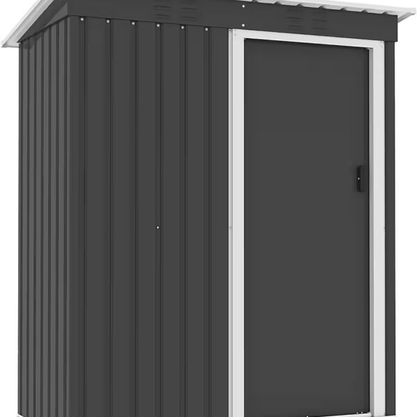 Metal garden shed/tool ​​shed, including base frame WxL: 162x86 cm, weatherproof and durable, virtually maintenance-free