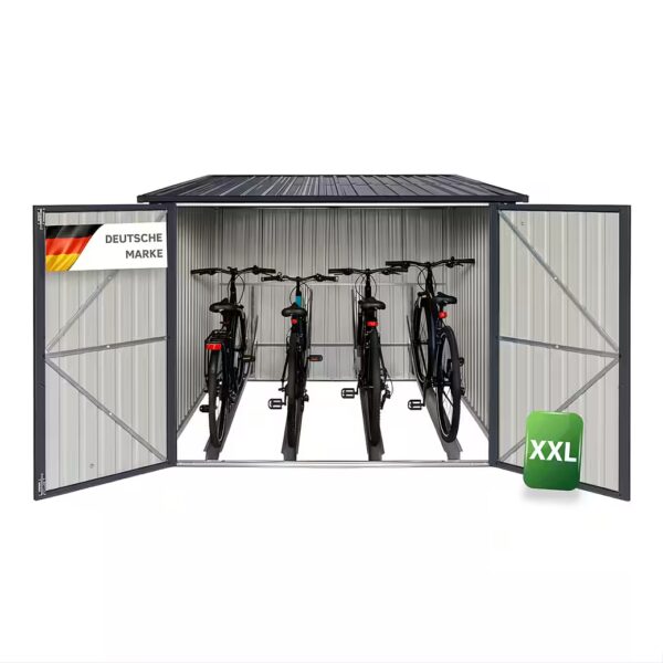 Premium weatherproof bicycle garage/shed, lockable