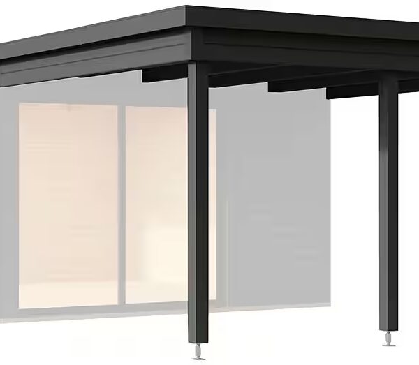 Garden shed extension roof DOMEO 3 AND 4 ROOF EXTENSION CARBON GREY