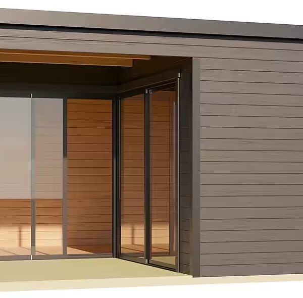 Garden shed DOMEO 6 LOGGIA CARBON GREY/ANTHRACITE