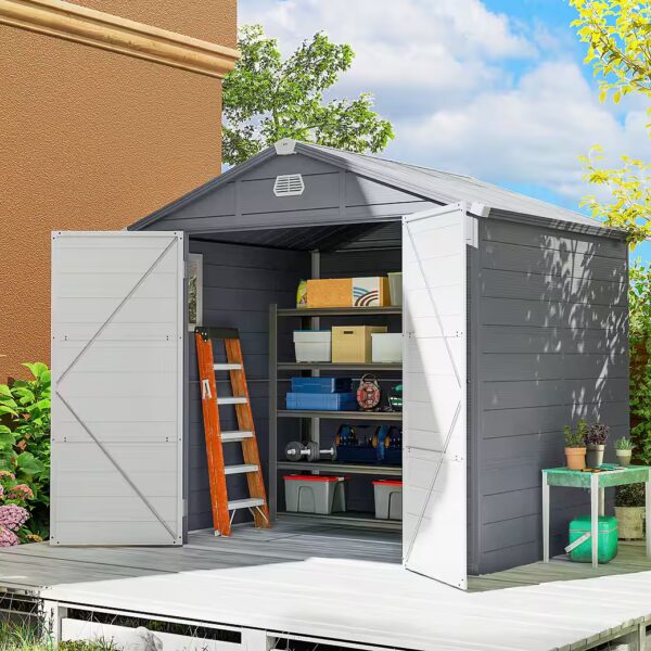 Garden shed 4.1m³, with pent roof, lockable door, window