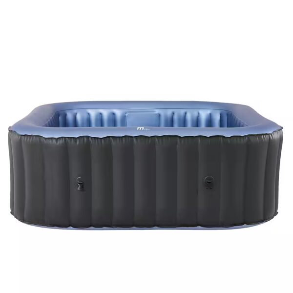 Tekapo inflatable hot tub for 4-6 people (Indoor/Outdoor Pool with 108 massage jets, timer, and heater), one-touch inflation function, bubble spa, wellness massage