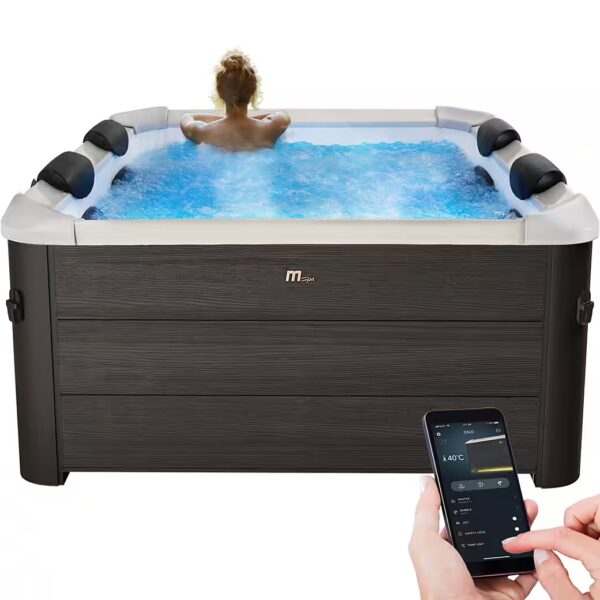 Whirlpool Frame Tribeca F-TR062W - 6 people (Outdoor whirlpool for 6 people, app control), airflow massage, rapid heating system