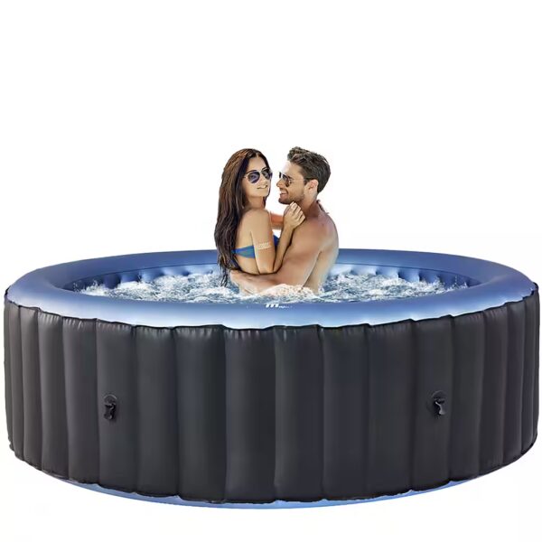 Outdoor inflatable hot tub Comfort Bergen C-BE041 for 4 people (outdoor whirlpool, inflatable whirlpool, 2-part, whirlpool), outdoor whirlpool 4 people