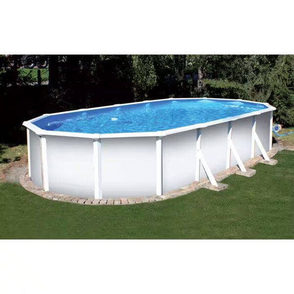 Oval pool steel wall pool oval shape Classic 535x300x120 cm, Sta (Single pool), galvanized steel wall