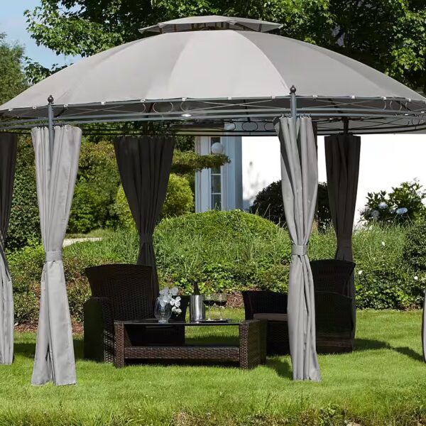 Pavilion Tino with 6 side panels, (set), WxL: 350 x 350 cm