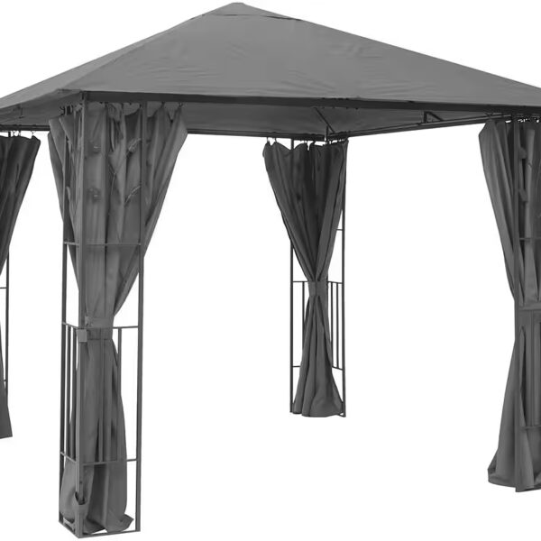 Pavilion "Athens", robust steel frame, side panels made of polyester