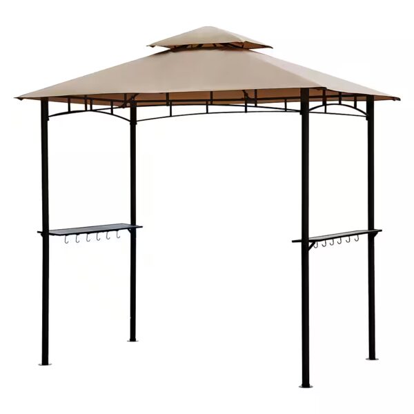Barbecue Pavilion 2.45m Waterproof Gazebo Patio Garden Tent Windproof Suitable for garden, party, picnic, BBQ, UV protection 50+