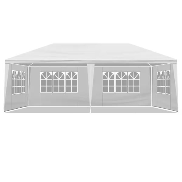 Folding Pavilion L x W: 3 x 3 m with 3/4 walls, 3 x 9 m with 8 walls