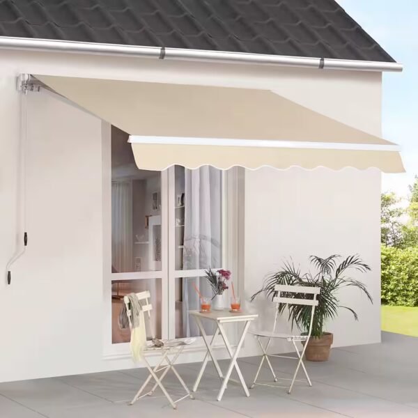 Folding arm awning Width/Projection: 295/200 cm, Adjustable tilt angle