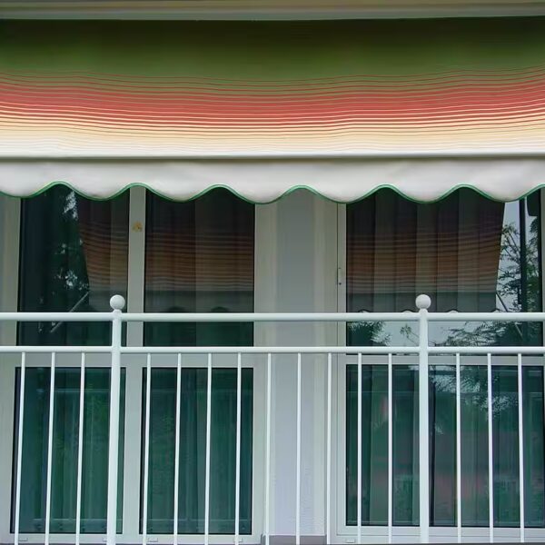 Clamp awning green/red/yellow, spread: 150 cm, various widths