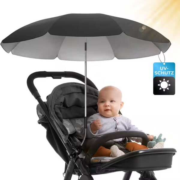 Stroller umbrella, sunshade for strollers, UV protection 50+ / 70 cm diameter