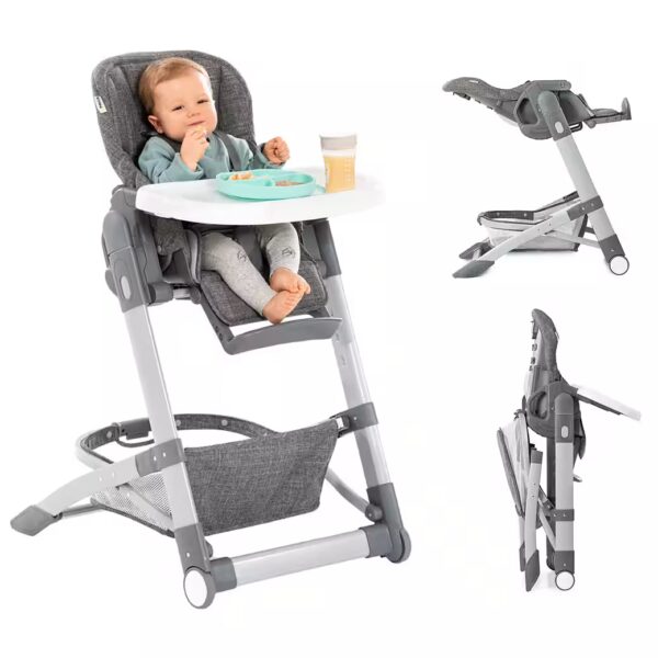Grow Up High Chair - Melange Grey