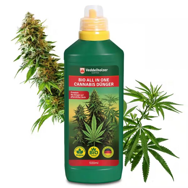 Premium Special Fertilizer 500ml All in One Organic Cannabis Fertilizer for Growth & Flowering For indoor and outdoor use, including dosing cap, for all cannabis crops and substrates, organic hemp fertilizer with vinasse