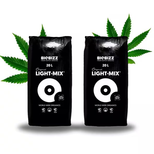 Light Mix Grow Soil for Cannabis Seedling and Flowering, Complete Set (2-pack), Grower accessories, with perlite