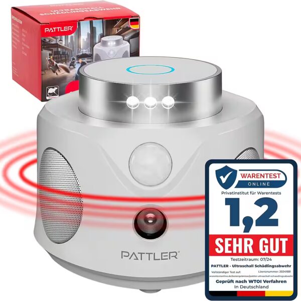 360° Ultrasonic Animal Repellent - Effectively Repels Mice