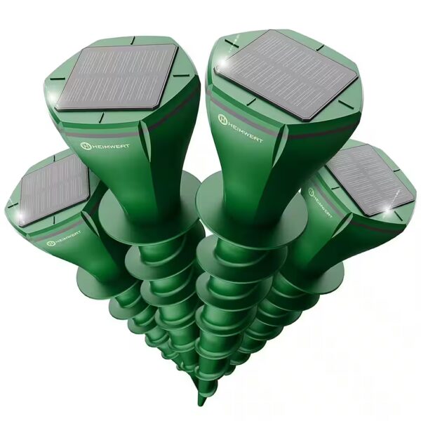 Ultrasonic Animal Repellent Mole Repellent Vole Repellent 4-Pack