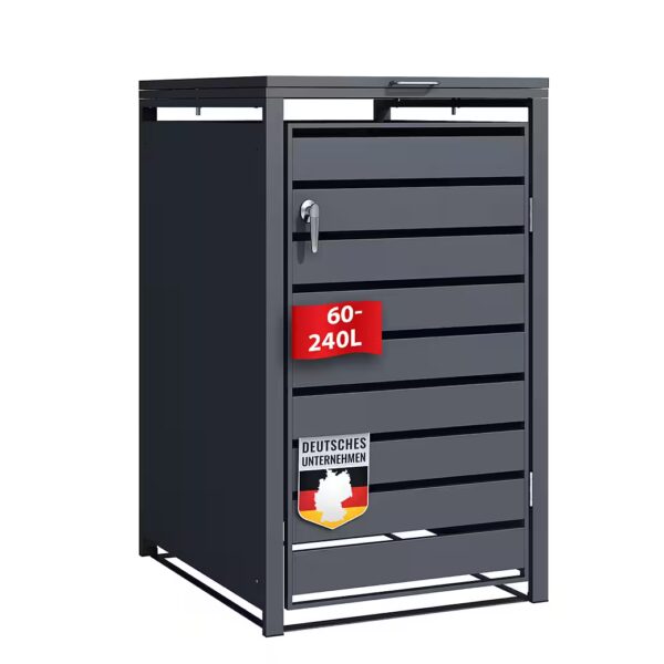 Magnus bin enclosure, weatherproof anthracite-colored bin cover