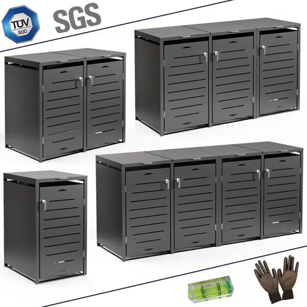 Bin enclosure, bin cover, 240L bin shed, waste container (Set, Set), infinitely expandable