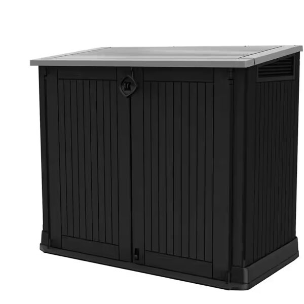 Keter STORE IT OUT MIDI waste bin enclosure, anthracite, 845 L, 2 x 120 L bins