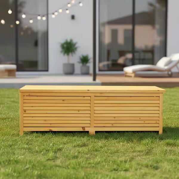 Cushion box, garden chest, garden storage box, storage chest (Piece, 1 pc., Box), with lid