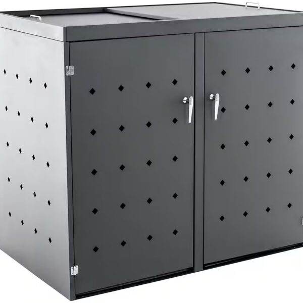 Nelli garbage can box Stainless steel, shelter, 2-3 tons up to 240 L