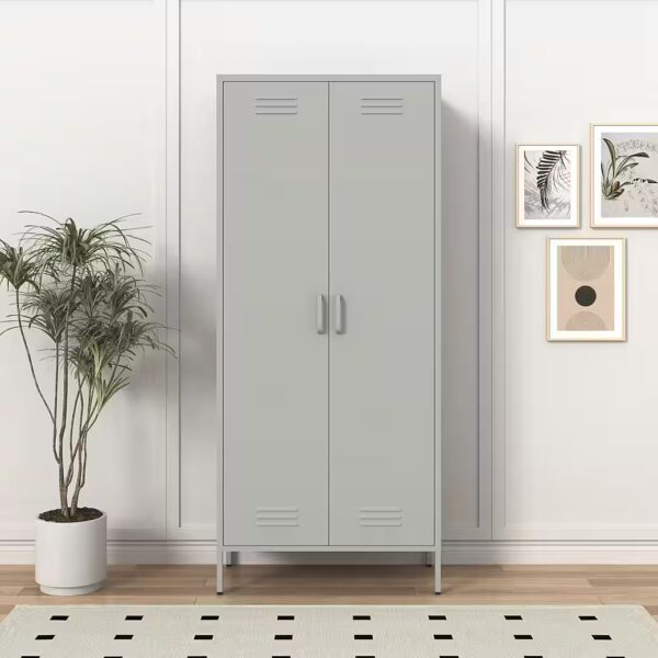 Revolving door wardrobe, closet, metal cabinet, multi-purpose cabinet, Siena locker (available in 4 metal colors) height adjustable, lockable