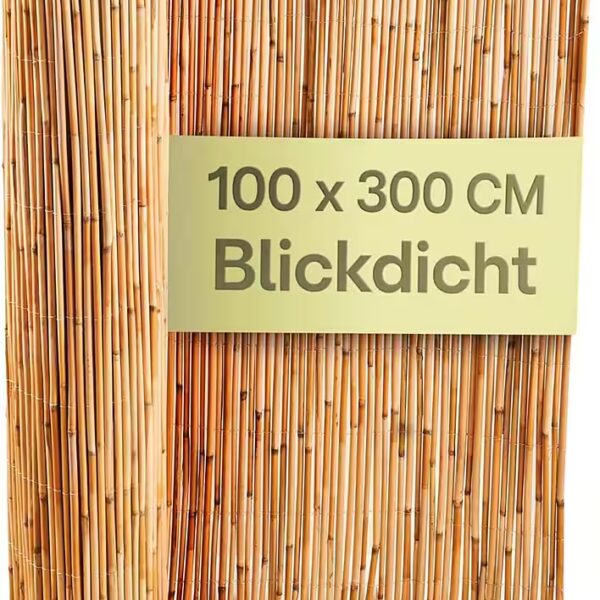 Balcony privacy screen made of reeds - FSC® certified, natural reeds