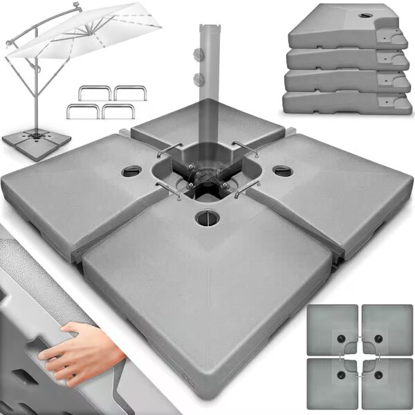 Tillvex® parasol base 90L / 120kg parasol stand parasol weight