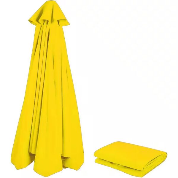 Parasol replacement cover, UV protection 80, windproof, 350 cm, 8 ribs, yellow