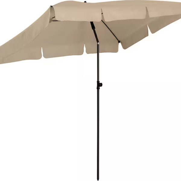 Parasol Height adjustable, tilting mechanism, sun protection factor UPF 50+, 200x122cm