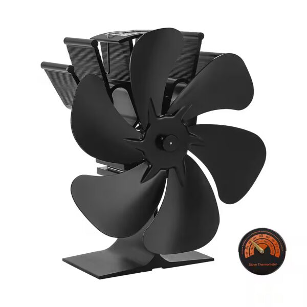 Fireplace Fan, Stove Fan, 6-Blade Stove Fan, Non-Powered