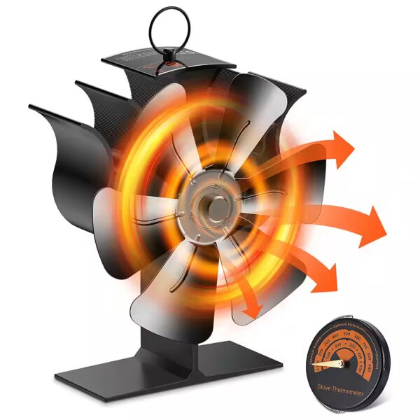 Fireplace Fan Stove Fan Without Electricity, Quiet Fireplace Fan Fireplace Ventilator