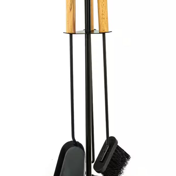 Valo fireplace fan, Bergen 3-piece fireplace tool set, including fireplace brush, shovel and