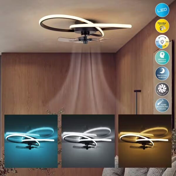 Leccio LED Ceiling Light Ceiling Fan