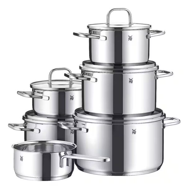 Inspiration Induction Cookware Set, Saucepan Set with Glass Lids